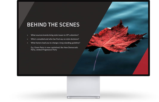 Style Changes in the 19th edition